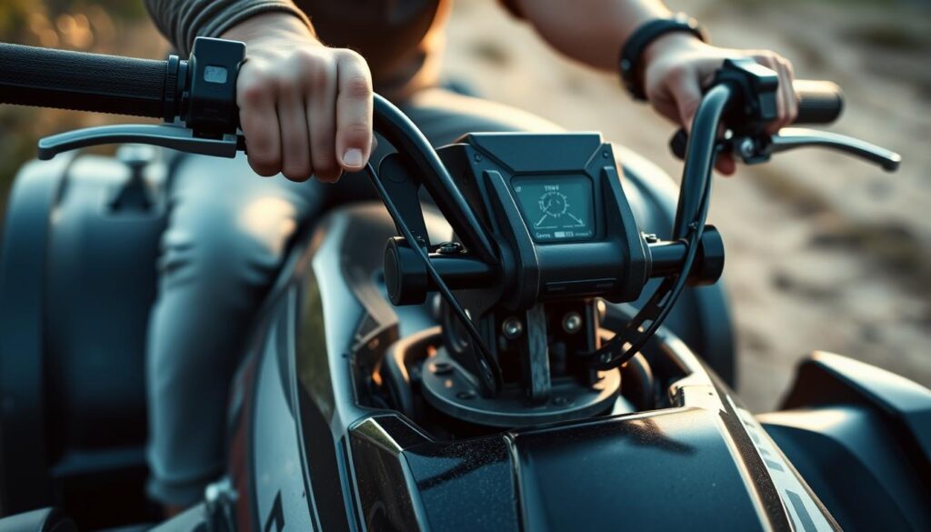 How to brake on a quad bike?