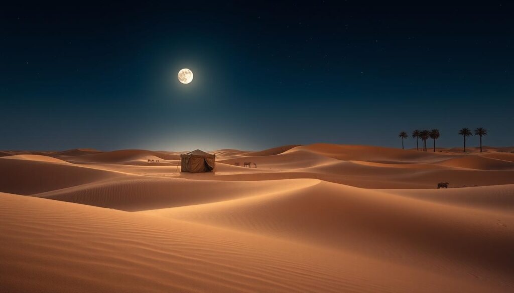 Is Dubai desert hot at night?