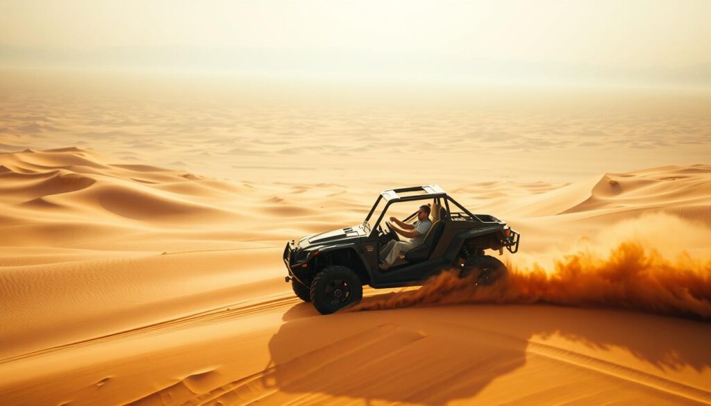 Is dune bashing in Dubai scary?