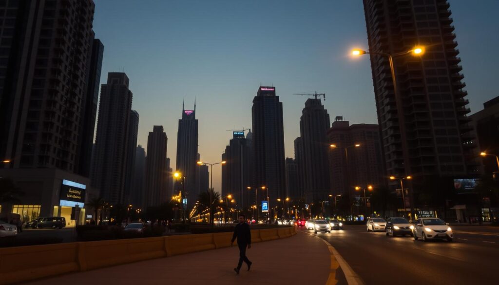 Is it safe to walk around Dubai at night?