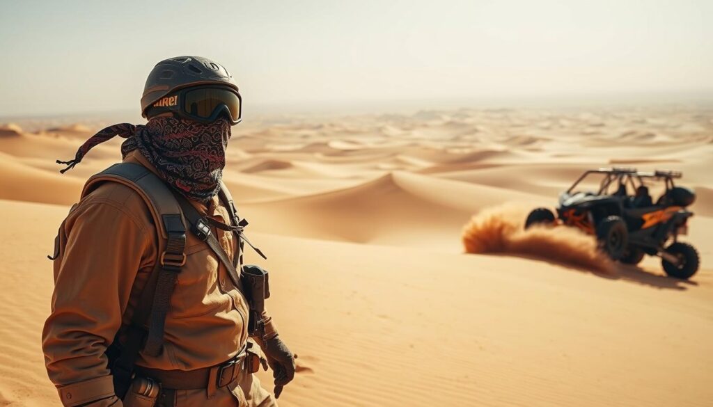 What do you wear when dune bashing?