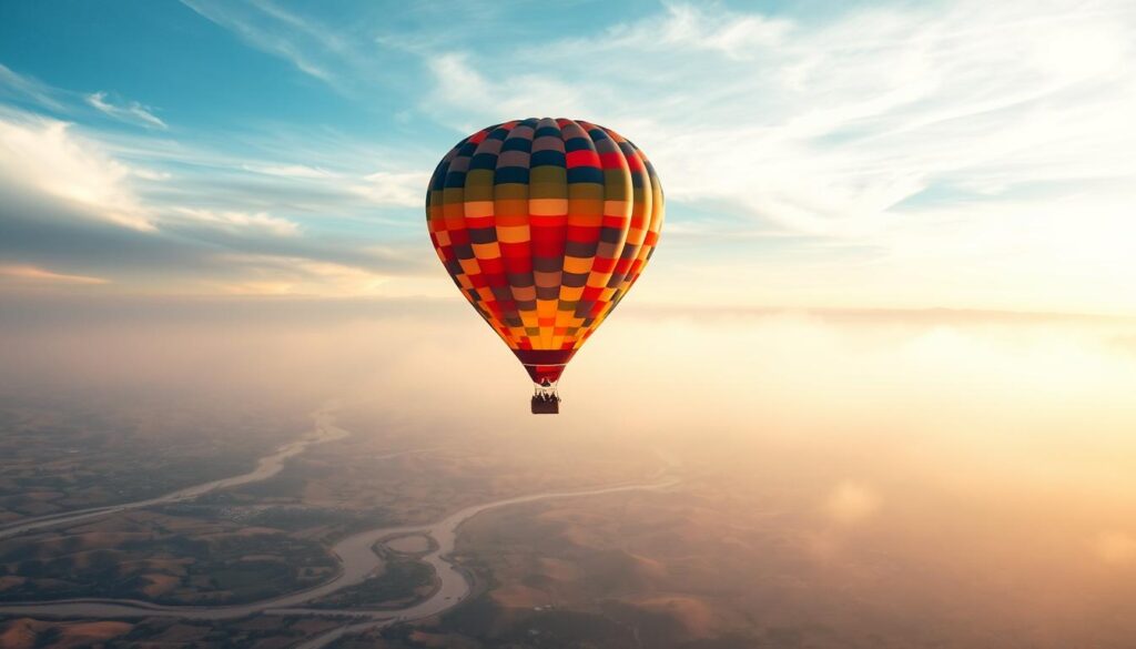 What happens if a hot air balloon goes too high?