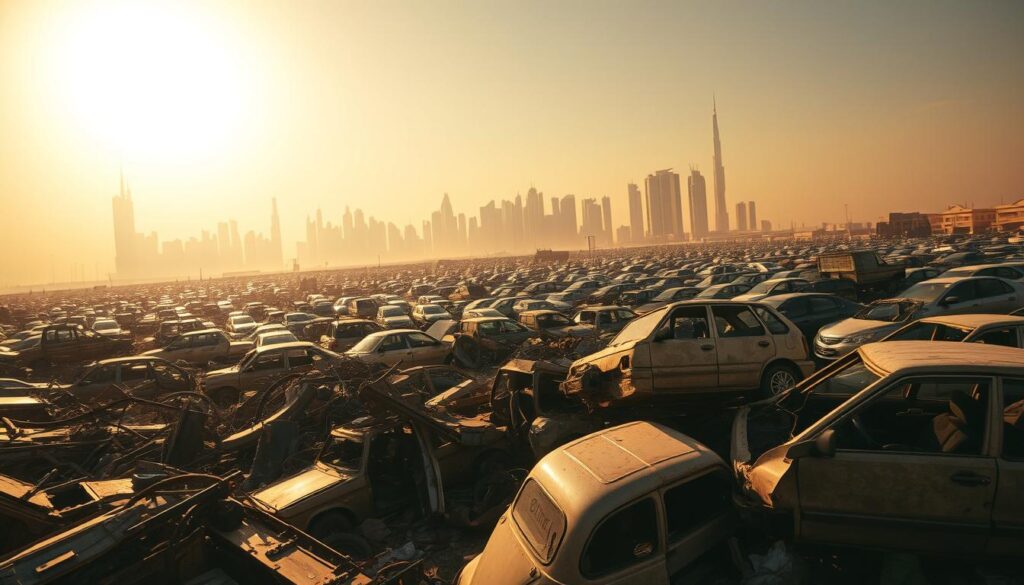 What happens to old cars in Dubai?