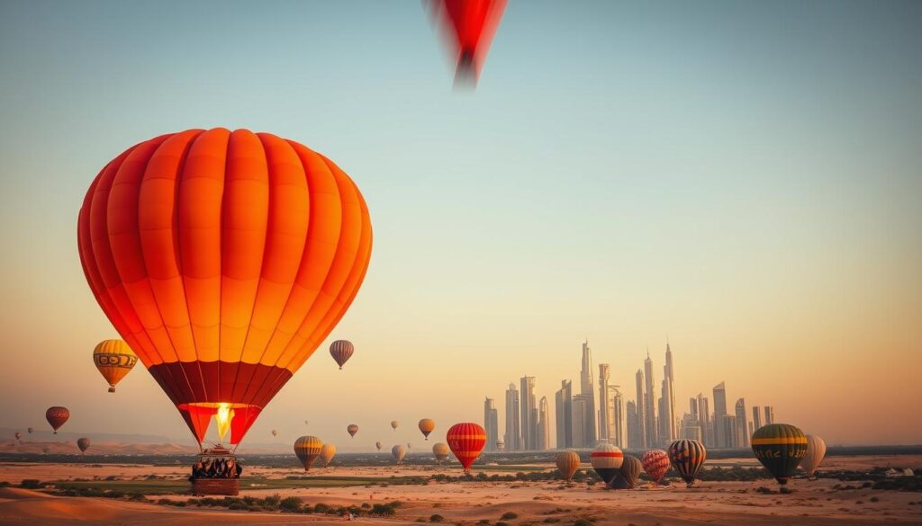 What is the best time for hot air balloon in Dubai?
