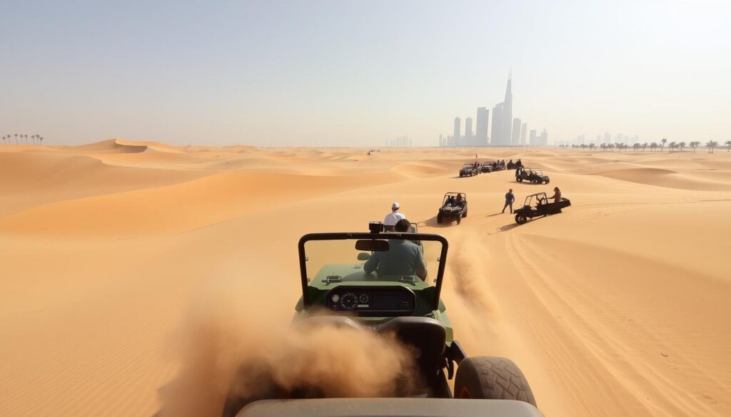 What is the minimum age for dune bashing in Dubai?