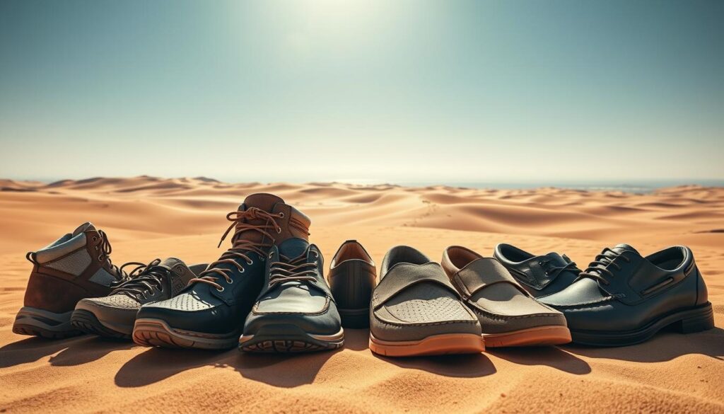 What shoes to wear in Dubai desert?